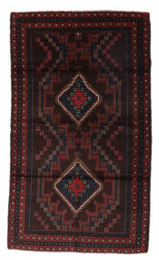  Baluch Rug 105X178 Authentic
 Oriental Handknotted Black (Wool, Afghanistan)