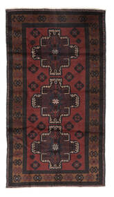 101X181 Baluch Rug Oriental Black/Dark Red (Wool, Afghanistan)