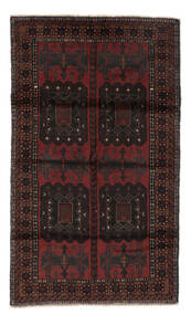 102X178 Baluch Rug Oriental Black/Dark Red (Wool, Afghanistan)