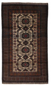  Baluch Rug 109X185 Authentic
 Oriental Handknotted Black/White/Creme (Wool, Afghanistan)