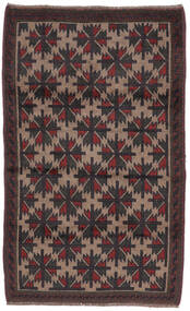  Baluch Rug 91X149 Authentic
 Oriental Handknotted Black/Dark Brown (Wool, Afghanistan)