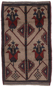  Baluch Rug 88X134 Authentic
 Oriental Handknotted Black/Dark Brown (Wool, Afghanistan)
