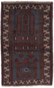  Baluch Rug 87X136 Authentic
 Oriental Handknotted Black (Wool, Afghanistan)