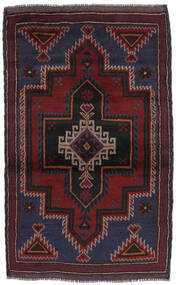  Baluch Rug 86X132 Authentic
 Oriental Handknotted Black (Wool, Afghanistan)