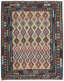  Kilim Afghan Old Style Rug 248X292 Authentic
 Oriental Handwoven Black/Dark Brown (Wool, Afghanistan)