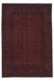  Afghan Rug 196X287 Authentic
 Oriental Handknotted Black/Dark Purple (Wool, Afghanistan)