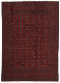 200X281 Afghan Fine Rug Rug Oriental Black/Dark Red (Wool, Afghanistan)