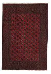 Authentic
 Rug Afghan Fine Rug 196X286 Black/Dark Red (Wool, Afghanistan)
