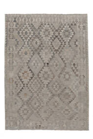  Kilim Afghan Old Style Rug 214X291 Authentic
 Oriental Handwoven Dark Grey/White/Creme (Wool, Afghanistan)