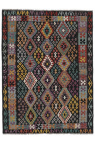  Kilim Afghan Old Style Rug 173X230 Authentic
 Oriental Handwoven Black/Dark Brown (Wool, Afghanistan)