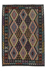  Kilim Afghan Old Style Rug 167X243 Authentic
 Oriental Handwoven Black/Dark Brown (Wool, Afghanistan)