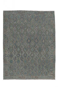  Oriental Kilim Afghan Old Style Rug Rug 259X341 Dark Grey/Black Large (Wool, Afghanistan)
