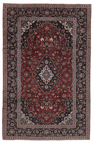  Keshan Rug 197X307 Authentic
 Oriental Handknotted Black/Dark Brown (Wool, Persia/Iran)