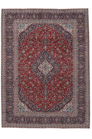  Keshan Rug 293X399 Authentic
 Oriental Handknotted Dark Brown/Black Large (Wool, Persia/Iran)