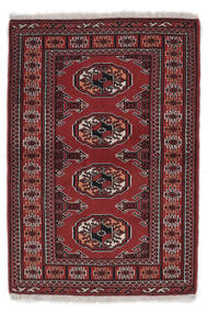  Persian Turkaman Rug 82X118 Black/Dark Red (Wool, Persia/Iran)