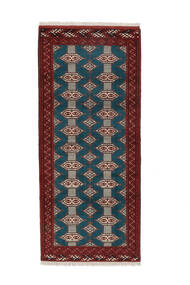  Turkaman Rug 86X198 Authentic
 Oriental Handknotted Runner
 White/Creme/Black (Wool, Persia/Iran)