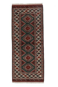  Turkaman Rug 85X202 Authentic
 Oriental Handknotted Runner
 White/Creme/Black (Wool, Persia/Iran)
