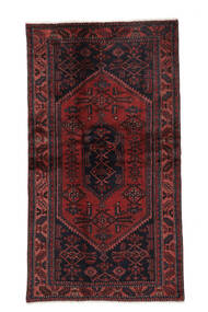  Zanjan Rug 107X195 Persian Wool Black/Dark Red Small 