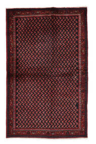 Hamadan Rug 135X215 Black/Dark Red (Wool, Persia/Iran)