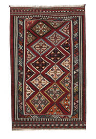  179X290 Kilim Vintage Rug Rug Black/Dark Red Persia/Iran 