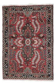 83X122 Lillian Rug Oriental Black/Dark Red (Wool, Persia/Iran)