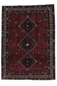  208X285 Shiraz Rug Black/Dark Red Persia/Iran 