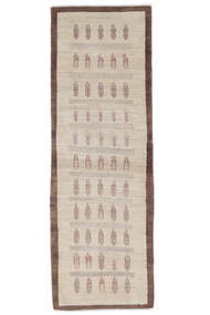  Gabbeh Persia Rug 86X256 Authentic
 Modern Handknotted Runner
 White/Creme/Light Brown (Wool, Persia/Iran)