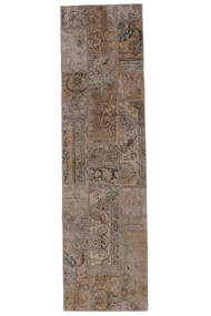  Patchwork - Persien/Iran Rug 82X306 Authentic
 Modern Handknotted Runner
 Dark Brown (Wool, Persia/Iran)