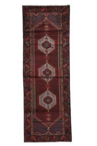 104X300 Hamadan Rug Oriental Runner
 Black/Dark Red (Wool, Persia/Iran)
