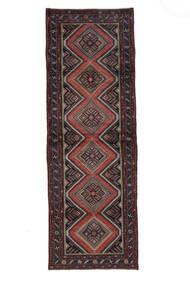 105X310 Asadabad Rug Rug Authentic
 Oriental Handknotted Runner
 Black/Dark Red (Wool, Persia/Iran)
