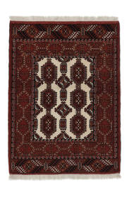 89X117 Turkaman Rug Rug Oriental Black/Dark Red (Wool, Persia/Iran)