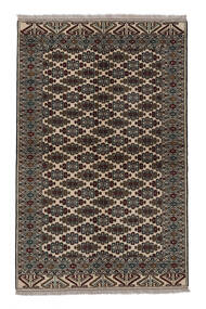  Turkaman Rug 154X240 Authentic
 Oriental Handknotted Black/White/Creme (Wool, Persia/Iran)