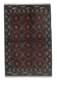  Turkaman Rug 133X196 Authentic
 Oriental Handknotted Black/White/Creme (Wool, Persia/Iran)