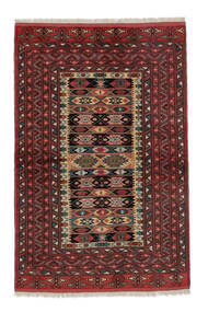  Turkaman Rug 130X197 Authentic
 Oriental Handknotted Black/White/Creme/Dark Brown (Wool, Persia/Iran)
