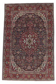  Tabriz Rug 194X299 Authentic
 Oriental Handknotted Black/Dark Brown (Wool, Persia/Iran)
