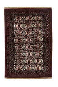  Turkaman Rug 134X190 Authentic
 Oriental Handknotted Black/White/Creme (Wool, Persia/Iran)