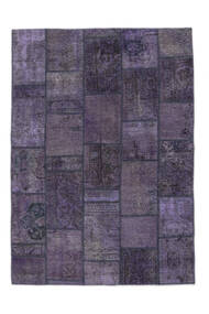 Persian Patchwork - Persien/Iran Rug 144X203 Black/Dark Purple (Wool, Persia/Iran)