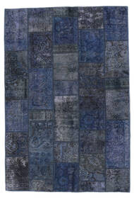  Patchwork - Persien/Iran Rug 142X210 Authentic
 Modern Handknotted Black/Dark Blue (Wool, Persia/Iran)