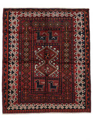  165X192 Lori Rug Handknotted Rug Black/Dark Red Persia/Iran 
