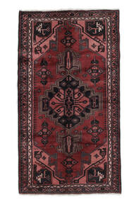  Hamadan Rug 104X193 Authentic
 Oriental Handknotted Black/White/Creme (Wool, Persia/Iran)