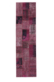  83X308 Patchwork Rug Runner
 Dark Pink/Black Persia/Iran 