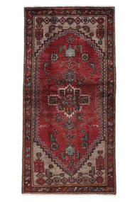 Authentic
 Rug Hamadan Rug 102X202 Black/Dark Red (Wool, Persia/Iran)