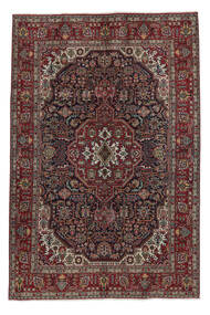  Tabriz Rug 195X292 Authentic
 Oriental Handknotted Black/Dark Brown (Wool, Persia/Iran)