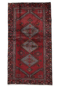  110X205 Hamadan Rug Black/Dark Red Persia/Iran 