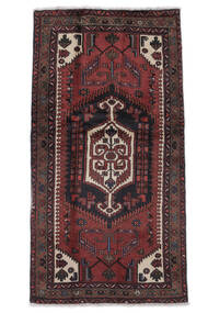  Hamadan Rug 100X191 Authentic
 Oriental Handknotted Black/White/Creme (Wool, Persia/Iran)