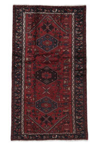 107X192 Hamadan Rug Rug Authentic
 Oriental Handknotted Black/Dark Red (Wool, Persia/Iran)