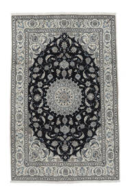  Nain Rug 198X302 Authentic
 Oriental Handknotted Black/White/Creme (Wool, Persia/Iran)