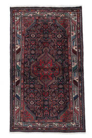 109X181 Hamadan Rug Rug Oriental Black/Dark Red (Wool, Persia/Iran)