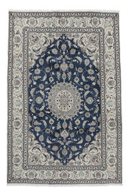 Nain Rug 194X293 Authentic
 Oriental Handknotted Black/Dark Grey (Wool, Persia/Iran)