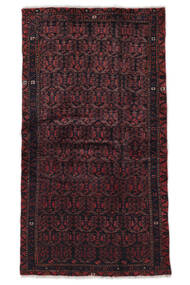 107X196 Hamadan Rug Rug Oriental Black/Dark Red (Wool, Persia/Iran)